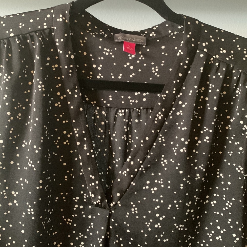 Vince Camuto Black and White Blouse - Picture 4 of 7
